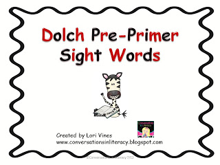 Dolch Sight Words and An Old School Game