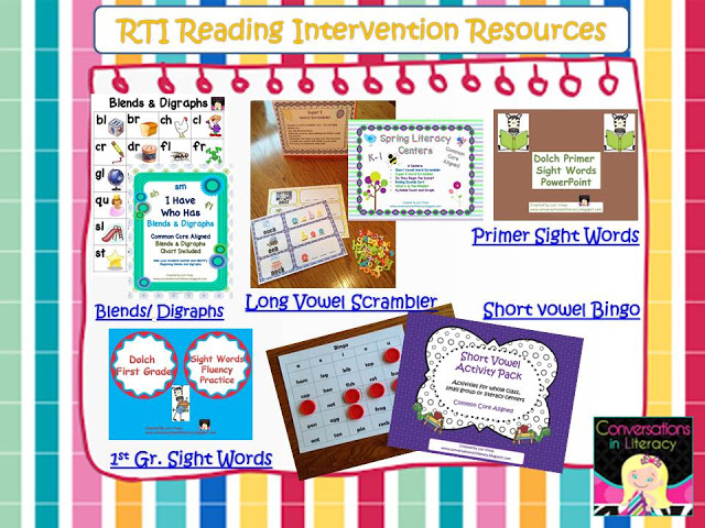 NYE SALE* Literacy & Math Intervention Kit Centers & Activities