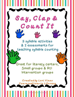 Syllable Counting Literacy Center