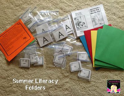 Summer Literacy Folders and Syllable Counting