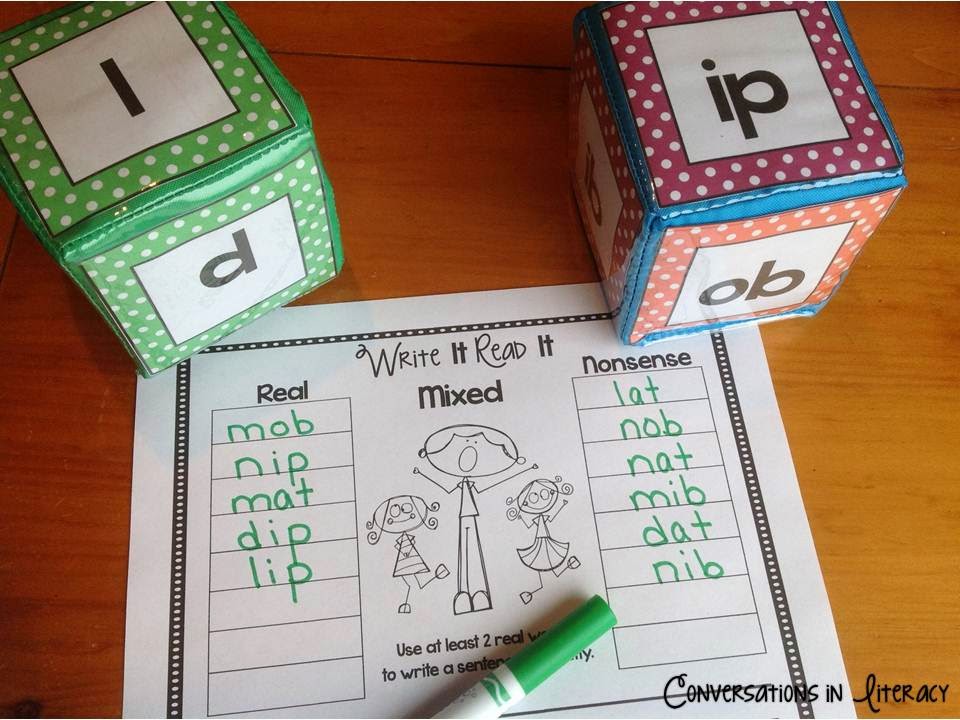 onset and rime blending to help students read and write words