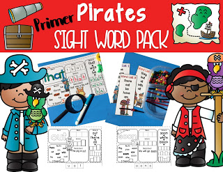 Sight Word Activity Pages and Review Cards for Literacy Centers