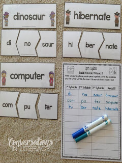 RTI and Literacy Center Activities for Open Syllables