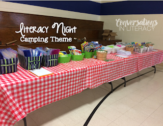 Family Literacy Night Camping Theme