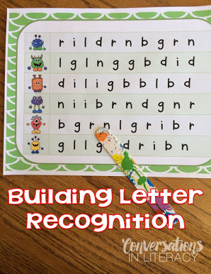 Activities to Build Quick Letter Recognition & Fluency