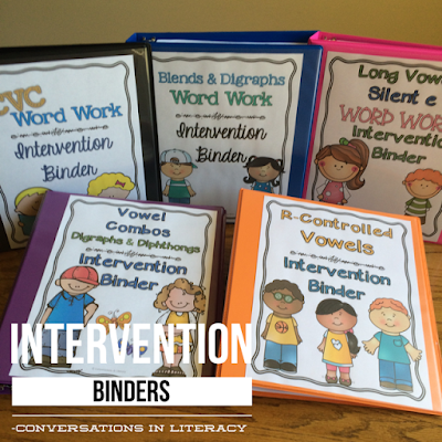 Phonics Intervention Binders for RTI