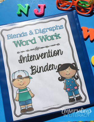 Blends and Digraphs Intervention Binder for RTI