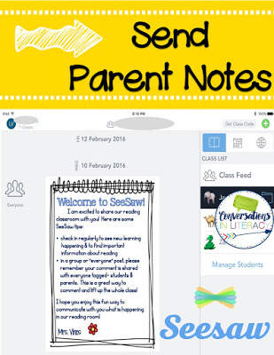 Parents want to see what is happening with their child's learning and Seesaw is the easiest way I have found to make that happen!