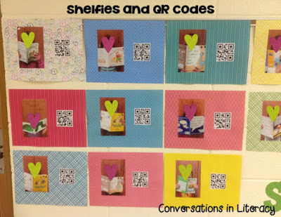 Book Shelfies and QR Codes for Parent Teacher Conferences