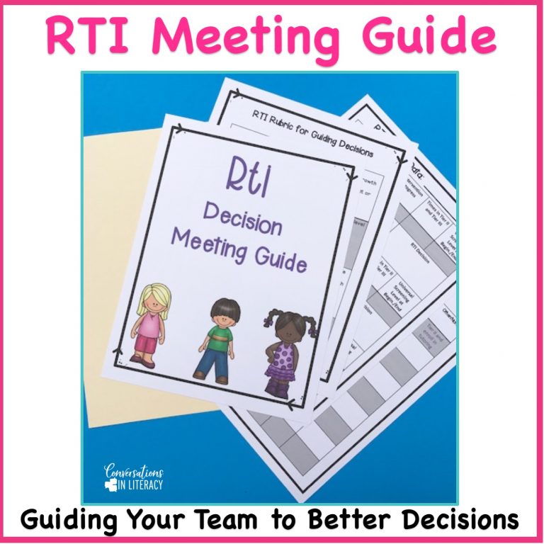 Rti Example By Post RTI Meeting Forms And Agenda - Conversations in Literacy
