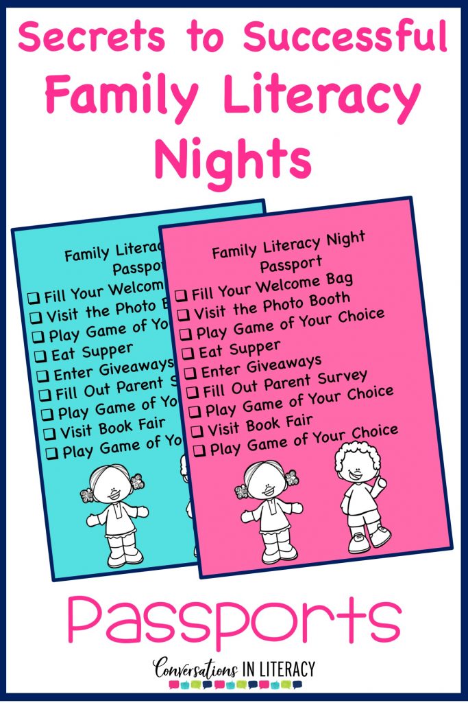 Family Literacy Night activities, ideas and themes!  Fun ideas and games for parents and students to enjoy on Family Literacy Night. #familyliteracynight #familynight #literacynight #conversationsinliteracy #classroom #elementary #kindergarten #firstgrade #secondgrade kindergarten, first grade, second grade, third grade, fourth grade