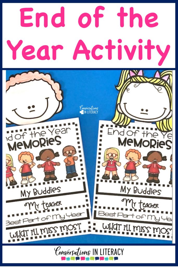 End of the Year Flip Book writing activity for End of Year Keepsake Memory Book! #endofyear #endoftheyear #flipbook #elementary #classroom #kindergarten #firstgrade #secondgrade #thirdgrade #fourthgrade #conversationsinliteracy kindergarten, first grade, second grade, third grade, fourth grade