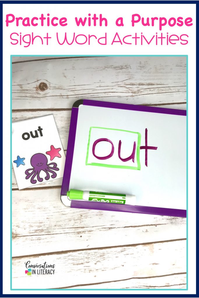 Ideas for Sight Word Activities that are fun, easy and effective during guided reading small groups!  Great for teaching hands on, using games, magnetic letters, flash cards printables, worksheet alternatives, for any list.  Perfect for struggling readers too!  #phonics #sightwords #guidedreading #sightwordactivities #classroom #elementary #conversationsinliteracy #kindergarten, #firstgrade #secondgrade #thirdgrade kindergarten, first grade 2nd grade, 3rd grade
