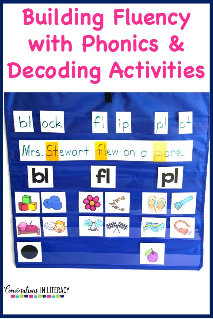 Building fluency with phonics and decoding activities. Hands on onset and rime activities for kindergarten, first grade, second grade, and third grade.  Great for guided reading word work and struggling readers. #guidedreading #fluency #conversationsinliteracy #comprehension #phonics  #decoding #classroom #elementary #thirdgrade #secondgrade  #kindergarten #firstgrade #comprehensionstrategies #anchorcharts #readinginterventions 2nd grade, 3rd grade