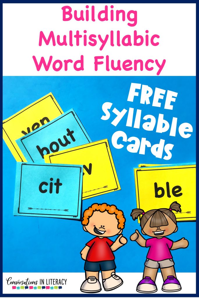 Most Common Non Word Syllable Cards for Multisyllabic word activities for decoding larger words builds reading fluency and improves comprehension. FREE downloads. #fluency #phonics #thirdgrade #secondgrade #fourthgrade #fifthgrade #conversationsinliteracy #guidedreading #readinginterventions #anchorcharts #literacycenters #elementary #classroom #comprehension #syllables 2nd grade, 3rd grade, 4th grade, 5th grade