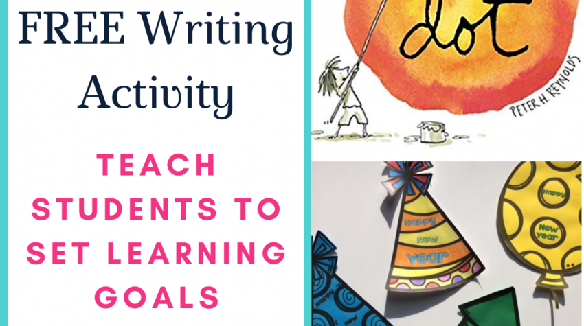 FREE New Year's Writing Activity for setting learning goals in the classroom! #firstgrade #secondgrade #thirdgrade #fourthgrade #fifthgrade #conversationsinliteracy #classroom #elementary #writingactivity #newyears #growthmindset #learninggoals kindergarten, 1st grade, 2nd grade, 3rd grade, 4th grade, 5th grade