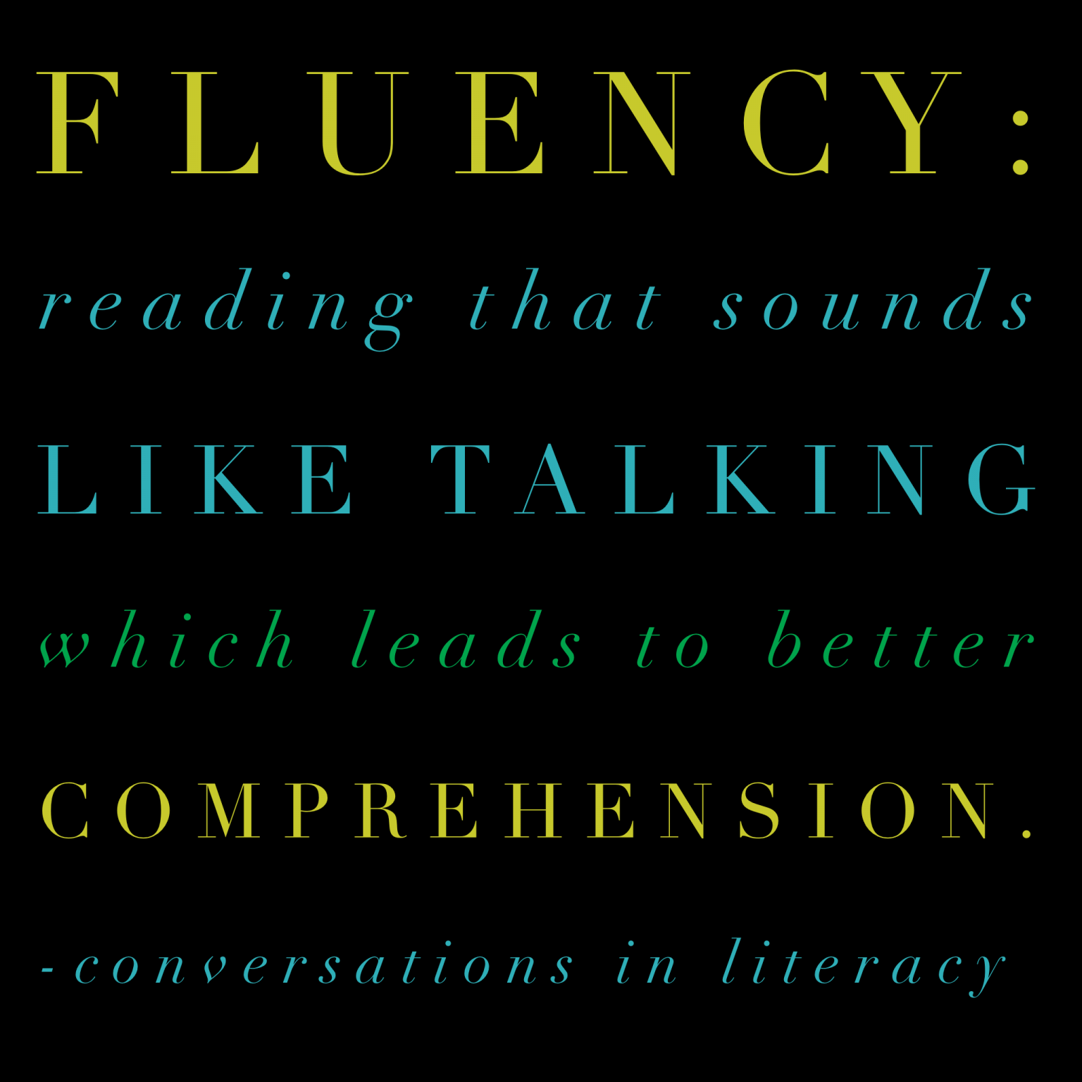 Let's Talk Fluency: Building and Strengthening - Conversations in Literacy