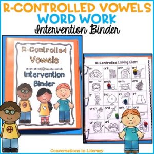 Reading Intervention Phonics Fluency Binder R Controlled Vowel Distance ...