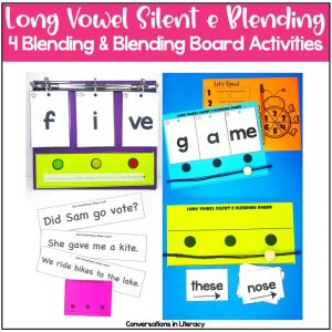 blending board activities, purple notebook by Conversations in Literacy