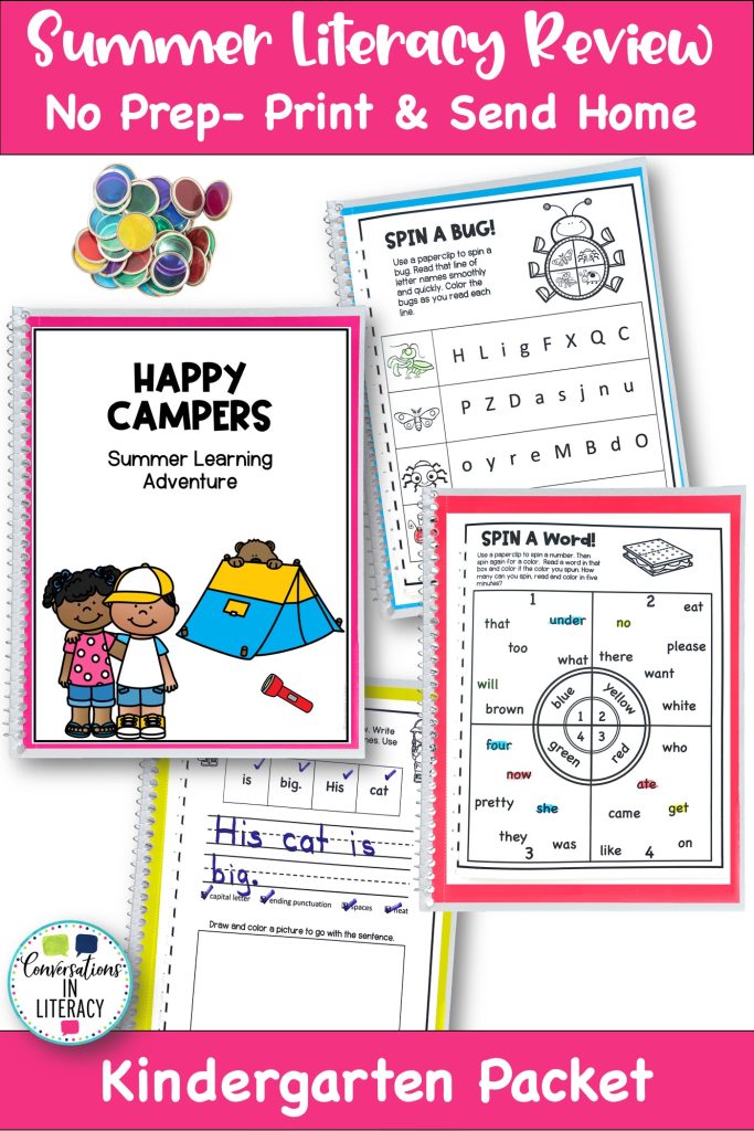 Summer review packets to avoid summer learning loss by Conversations in Literacy