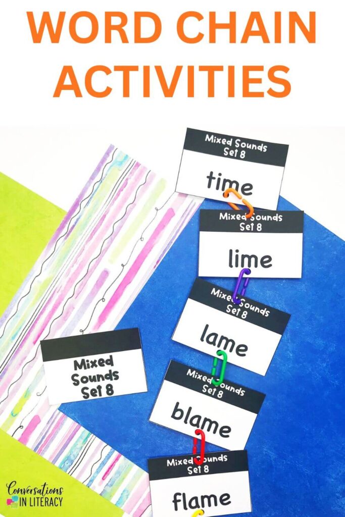 If your students guess instead of decode, these phonics activities can help. Word chains word ladders teach sound-by-sound changes using simple phonics games that fit perfectly into daily reading interventions.