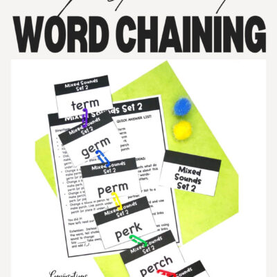 Struggling to find reading activities that help your lowest readers? These hands-on phonics games with word chains - word ladders are perfect for small groups and structured reading interventions that move students forward.