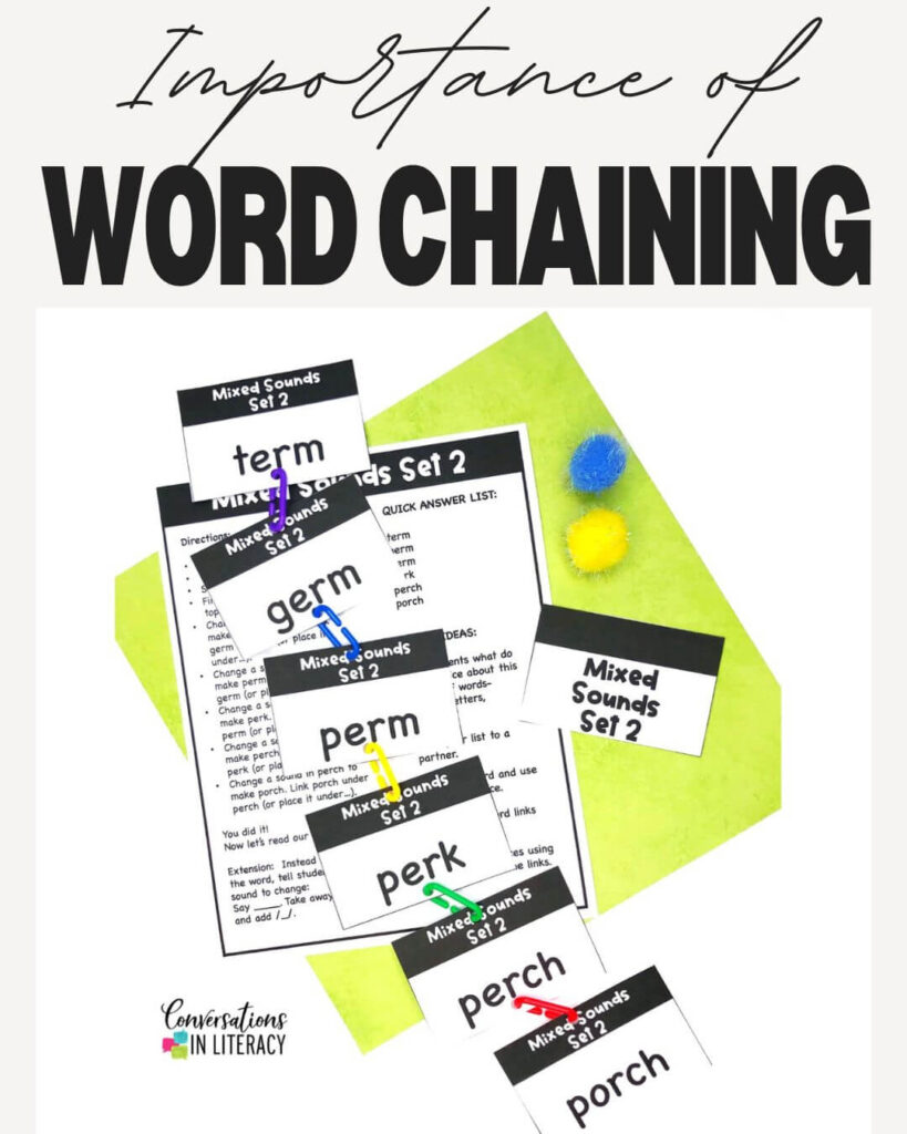 Struggling to find reading activities that help your lowest readers? These hands-on phonics games with word chains - word ladders are perfect for small groups and structured reading interventions that move students forward.