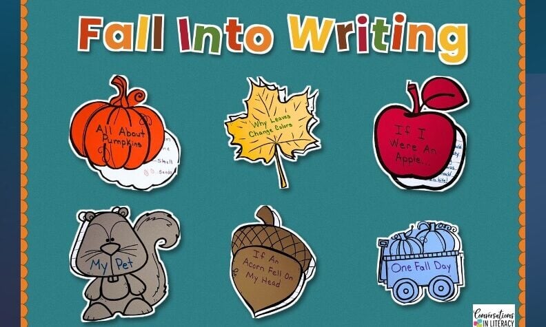 🍁 Need a fall bulletin board that doubles as student work? These fall writing crafts make a bright, ready-to-hang display in no time! Students write on fun fall shapes and you get a fall board everyone will notice. 🍎 The fall writing prompts included along with lined and unlined paper options. 🎃 These fall writing activities work for centers, small groups, and whole-class lessons. Save this pin for your fall bulletin board planning! 🍂