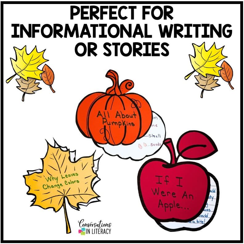 ๐ Fall writing prompts that cover two big genres in one set! Students can write facts for โAll About Pumpkinsโ and โWhy Leaves Change Colors,โ or dream up a short story with โOne Fall Dayโ and โIf An Acorn Fell On My Head.โ ๐ The unlined paper is perfect for diagrams and drawings of learning, and the lined paper is ready for sentences and paragraphs. โ๏ธ These fall writing activities are easy to differentiate for K-3 writers. ๐ Add the finished fall writing craft to a bulletin board for a display that shows off learning! ๐ฟ๏ธ
#fallwritingprompts #fallwritingcraft #fallwritingactivities #fallbulletinboard #teachertips